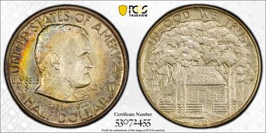 1922 50C Grant, with Star MS66+ 