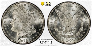 1879-S $1 VAM 9, Rev. of 1878 MS64