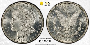 1894-S $1 MS63+