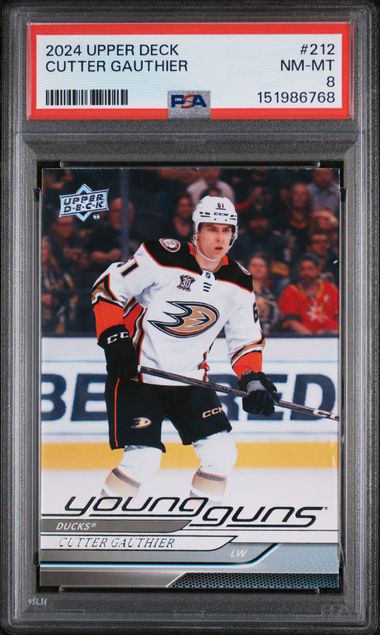 2024 Upper Deck Young Guns #212 Cutter Gauthier front