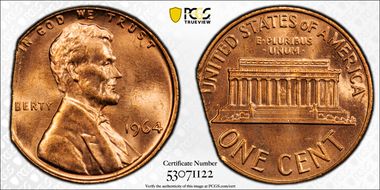 1964 1C MS65RD