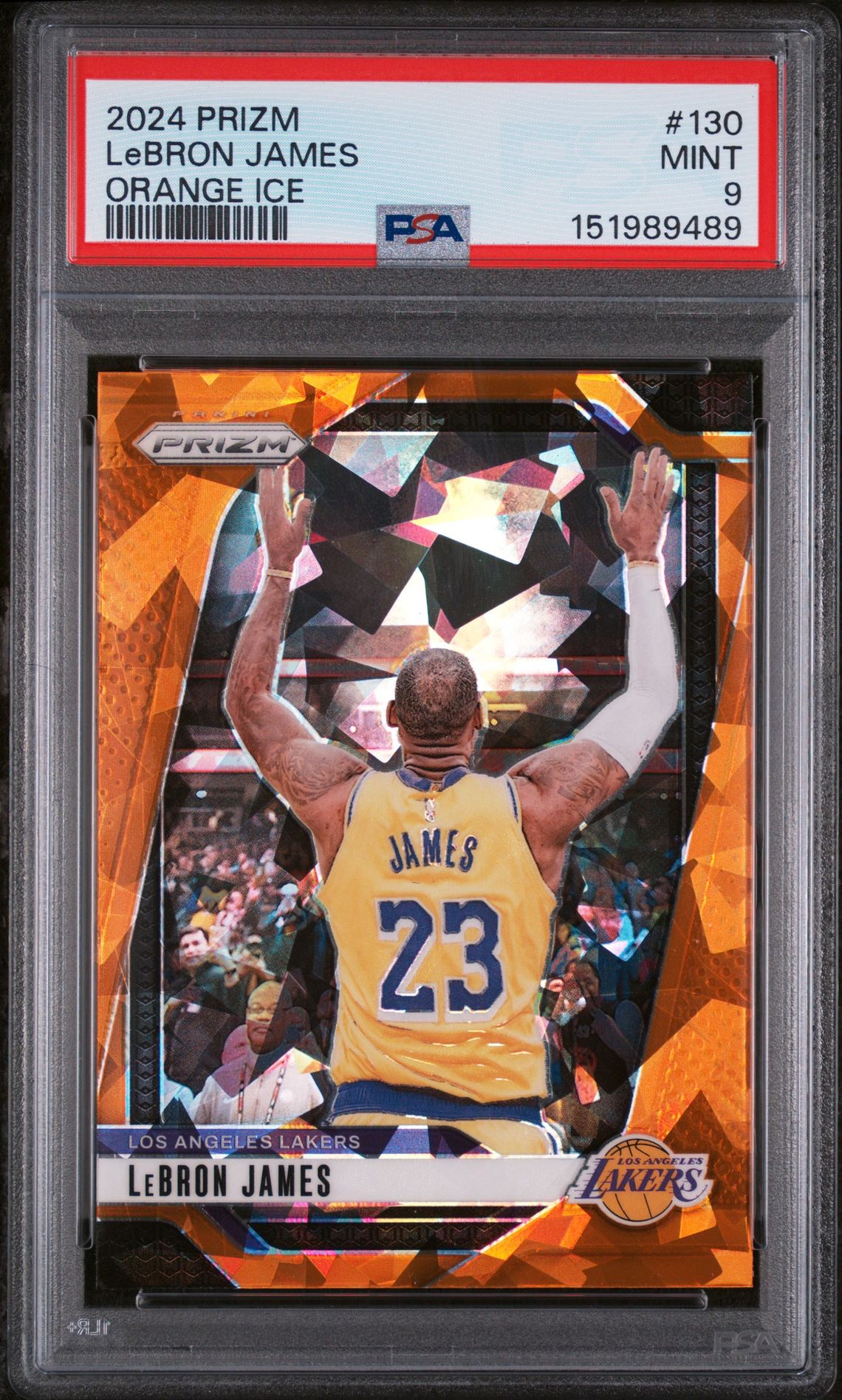 2024 Panini PANINI PRIZM Orange #130 Lebron James front