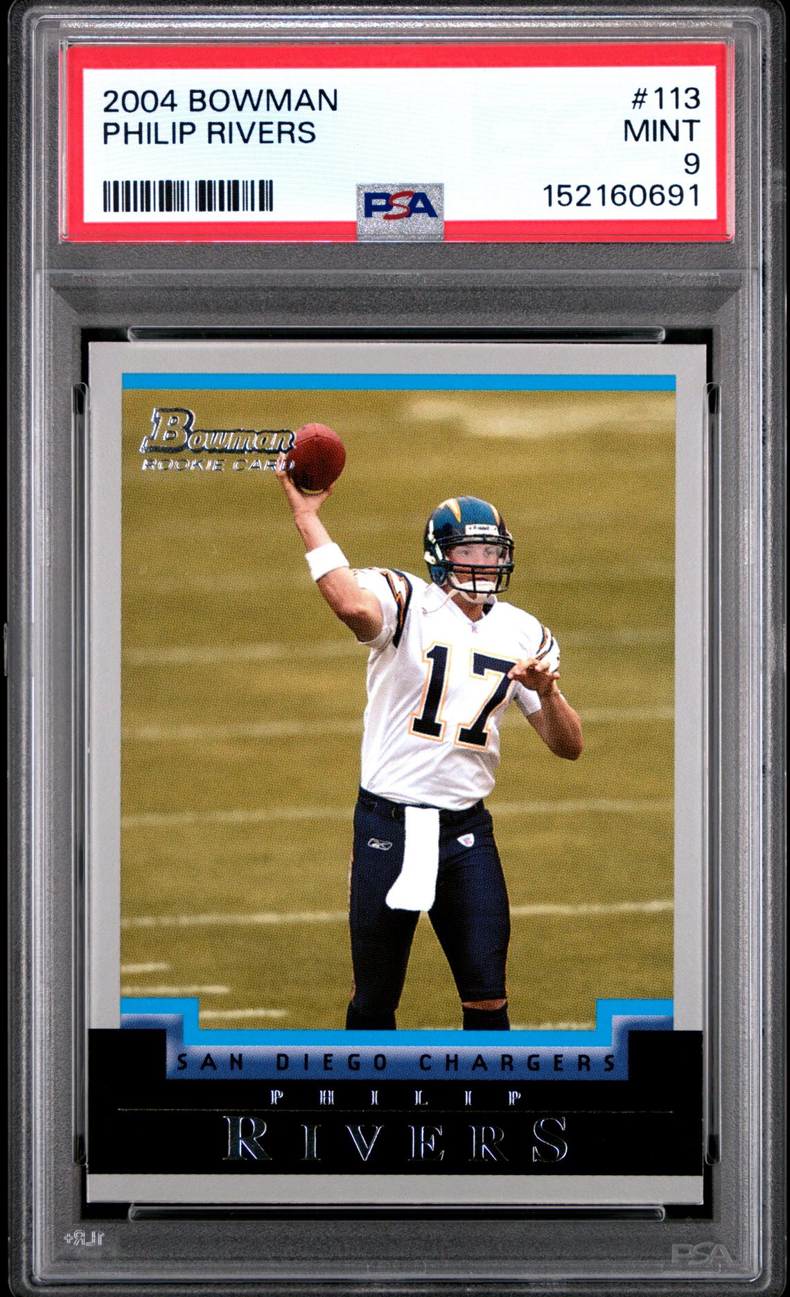 2004 Bowman Philip Rivers #113 Mint 9 front
