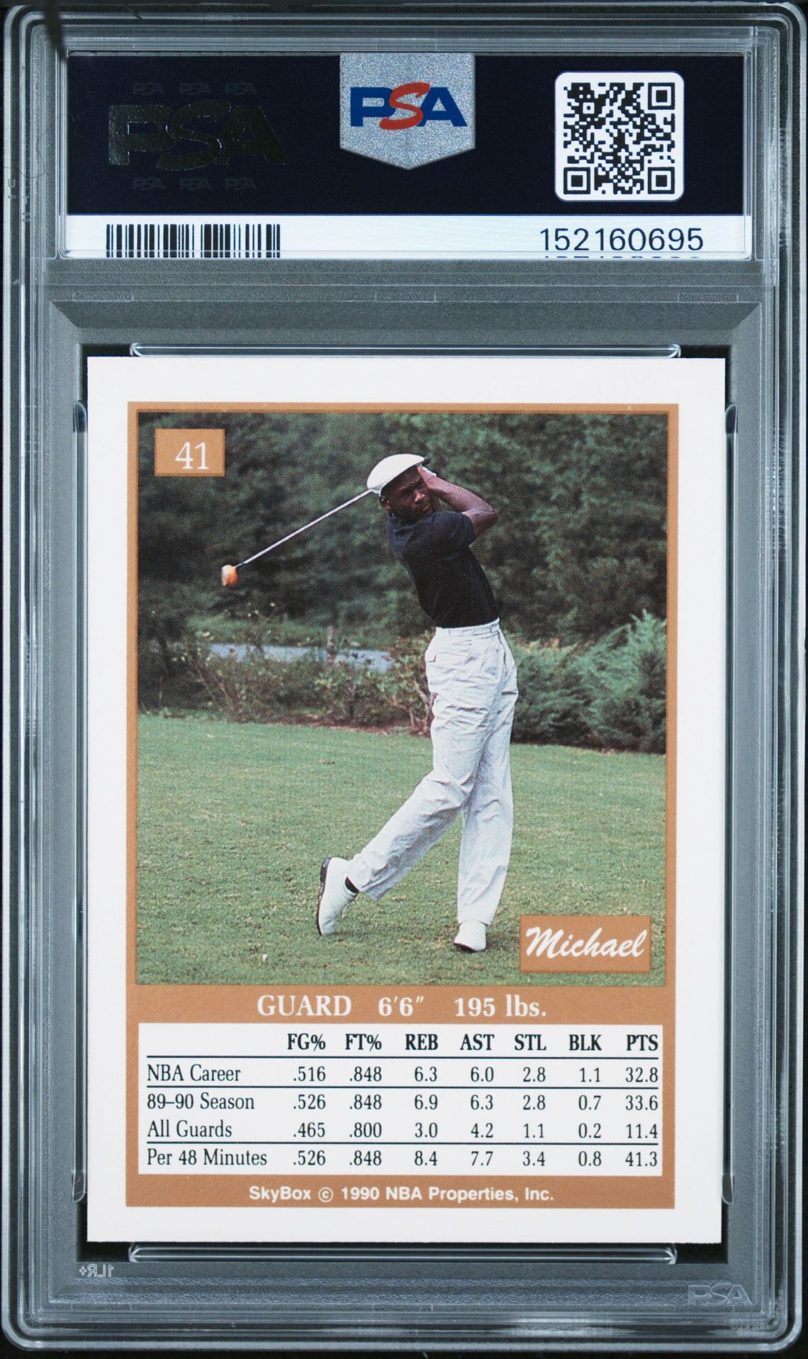1990 Skybox Michael Jordan #41 Nm-Mt+ 8.5 back