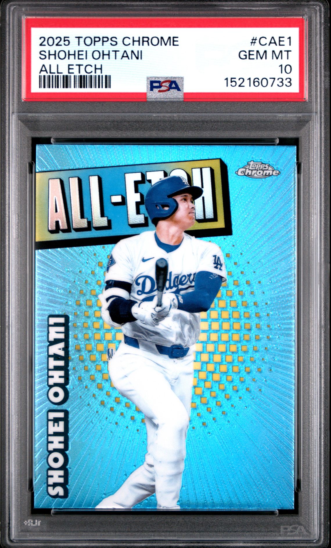 2025 Topps Chrome All Etch Shohei Ohtani #Cae1 Gem Mt 10 front
