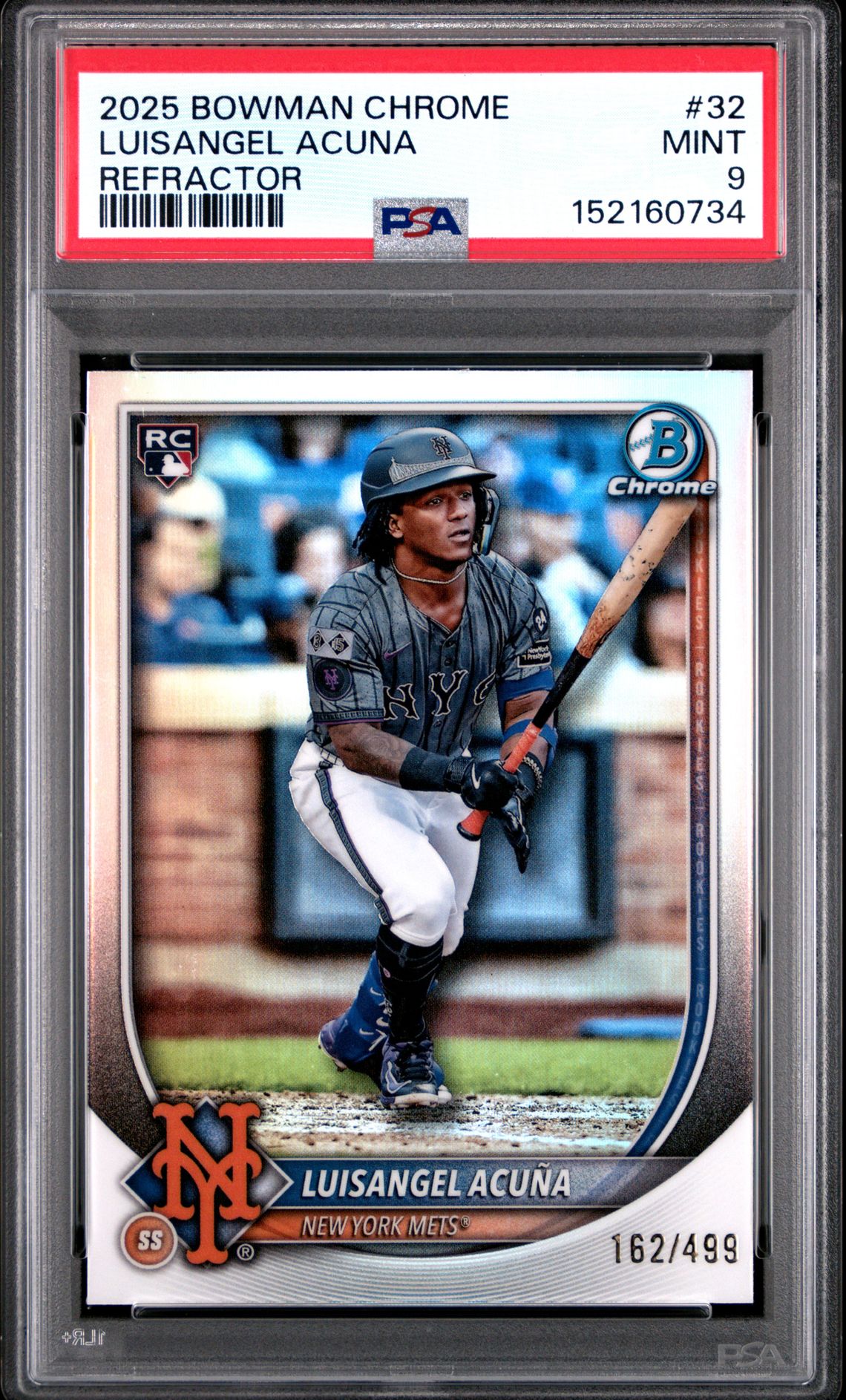 2025 Bowman Chrome Luisangel Acuna #32 (Refractor) Mint 9 front