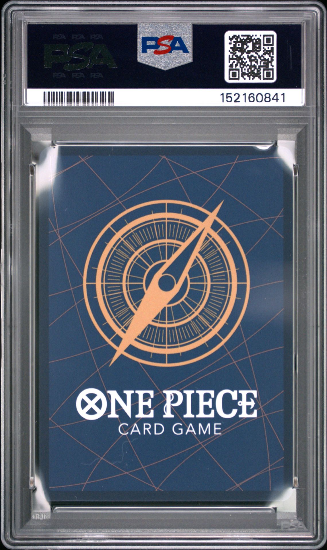 2025 One Piece Op12-Legacy Of The Master Kuzan #082 (Special Alternate Art) Gem Mt 10 back view - PSA certificate #152160841