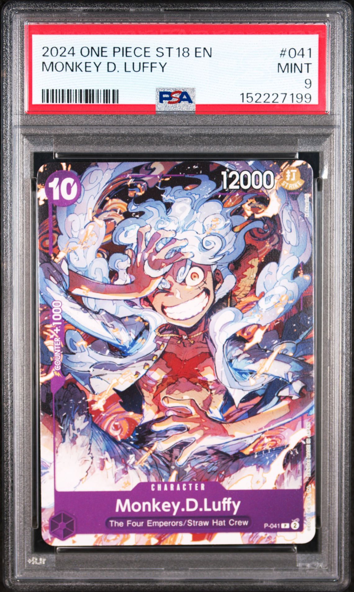 2024 One Piece Starter Deck St18-Purple Monkey D. Luffy Monkey D. Luffy #041 Mint 9 front