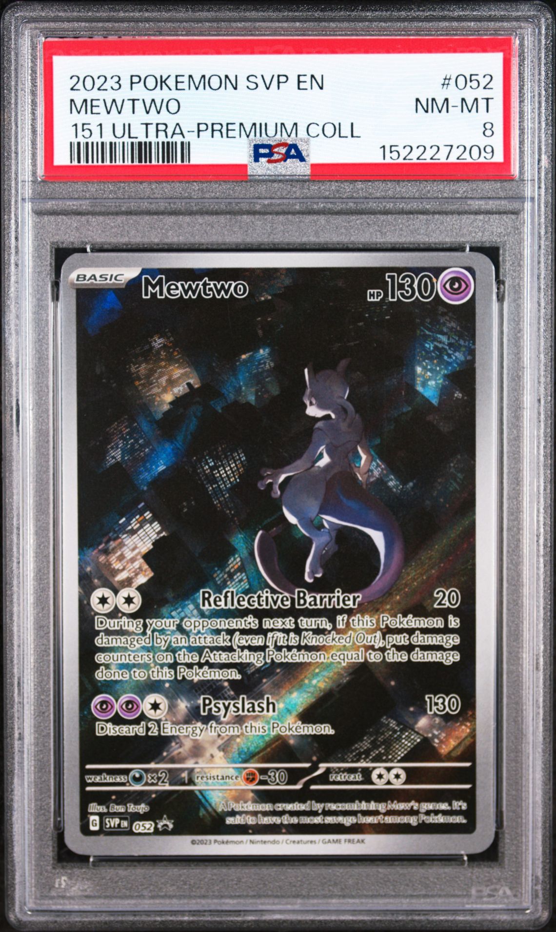 2023 Pokemon Svp En-Sv Black Star Promo Mewtwo #052 (151 Ultra-Premium Coll) Nm-Mt 8 front