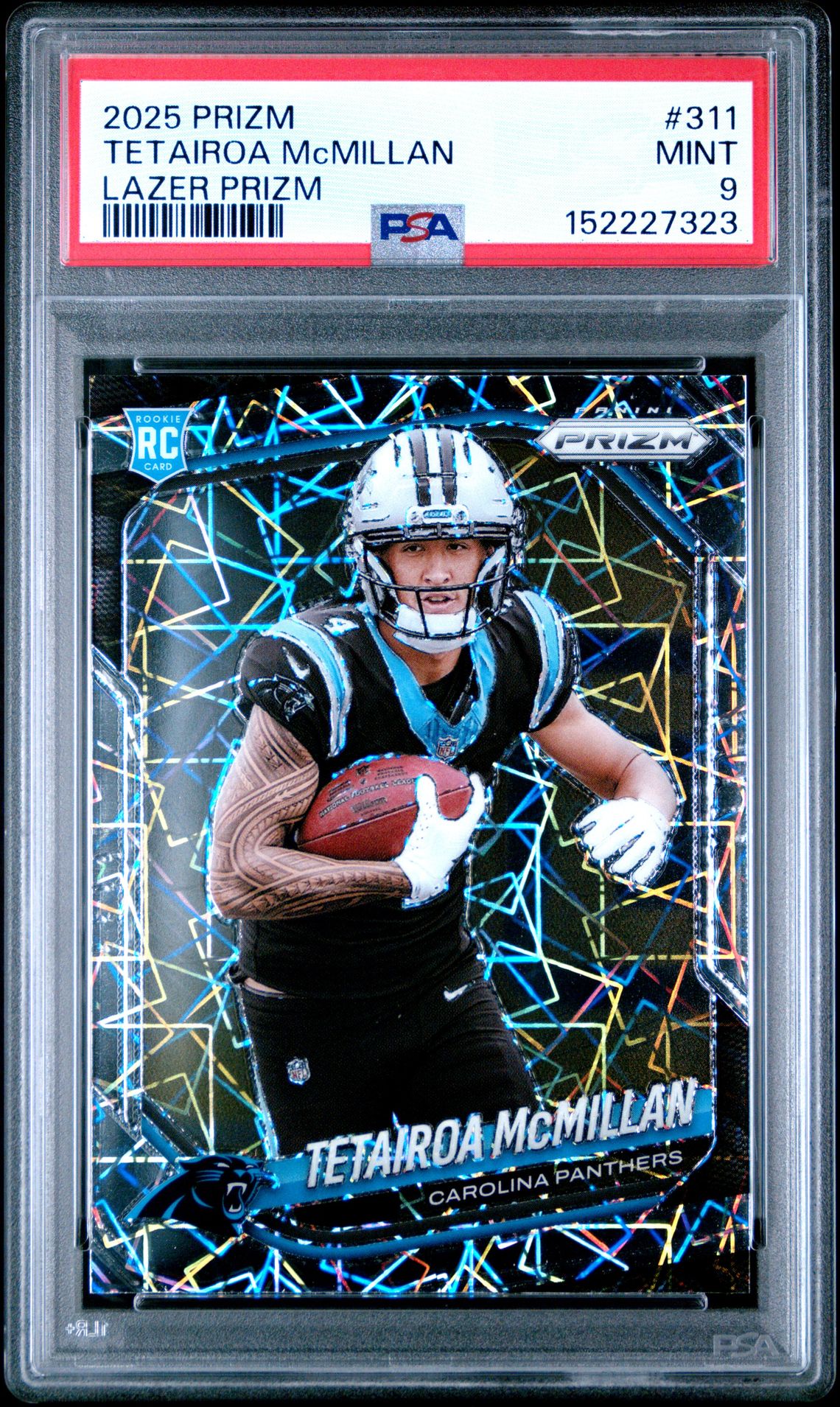 2025 Panini Prizm Tetairoa Mcmillan #311 (Lazer Prizm) Mint 9 front
