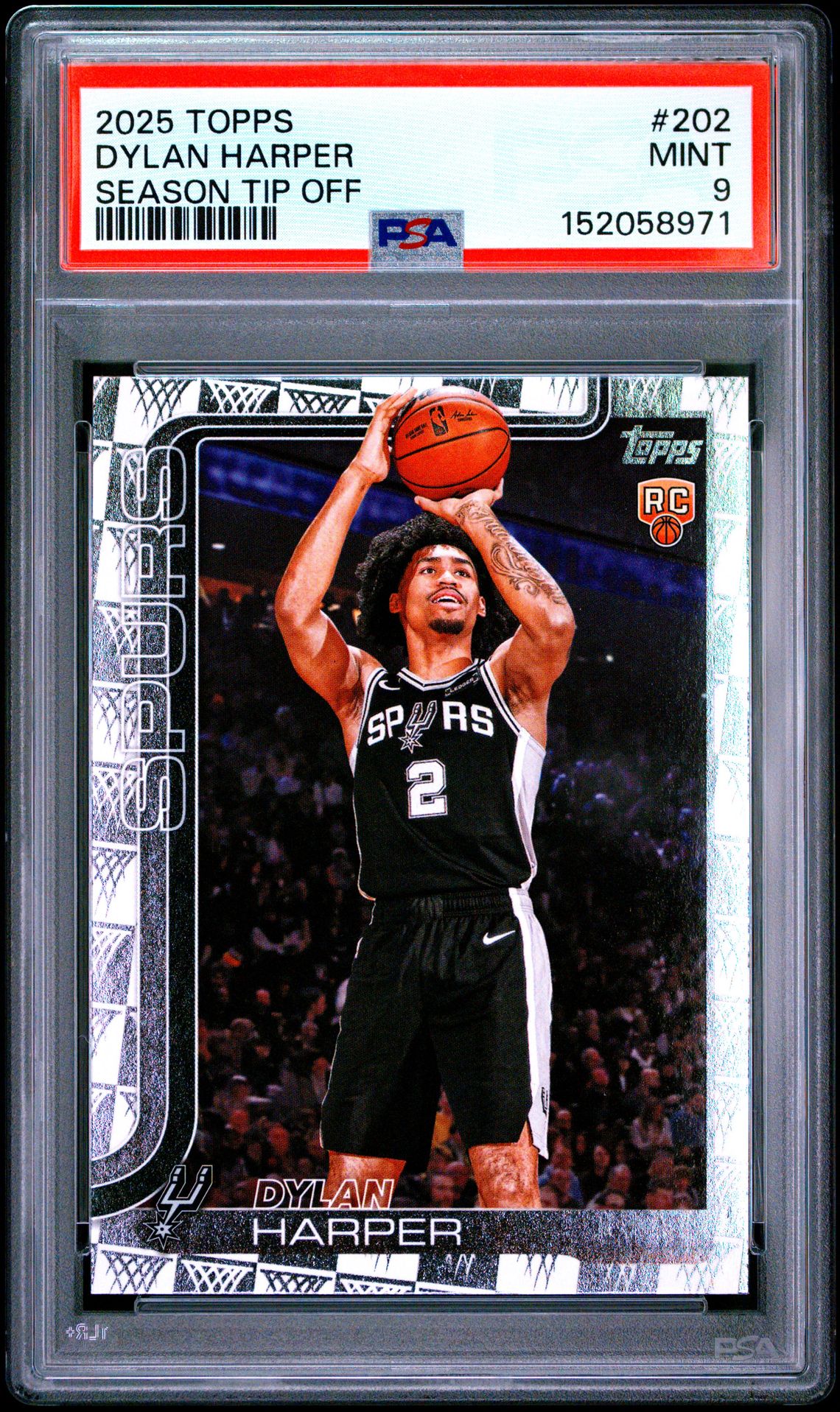 2025 Topps Dylan Harper #202 (Season Tip Off) Mint 9 front