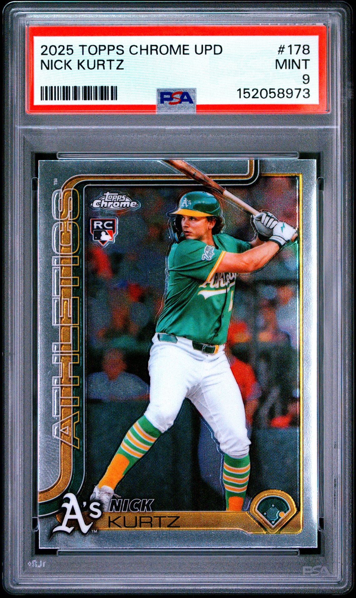 2025 Topps Chrome Update Nick Kurtz #178 Mint 9 front