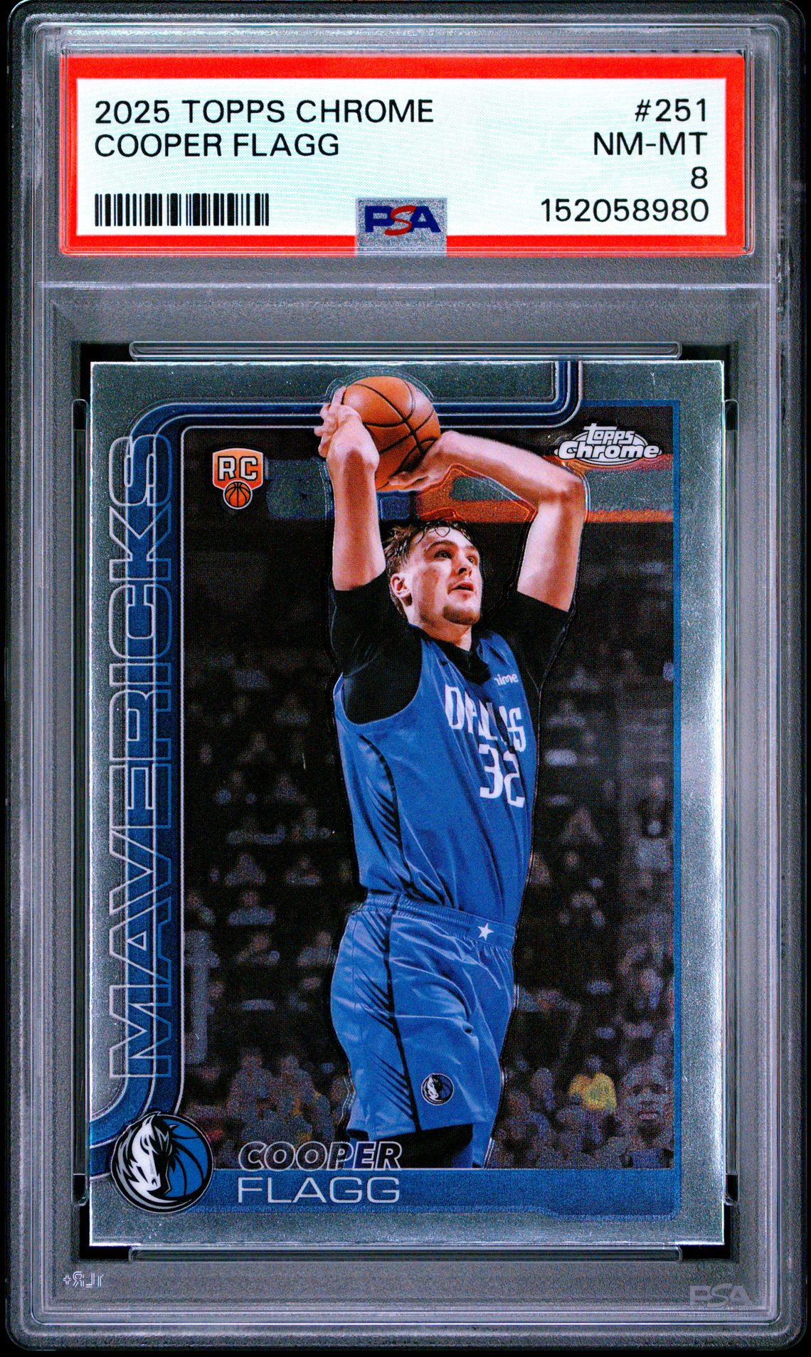 2025 Topps Chrome Cooper Flagg #251 Nm-Mt 8 front