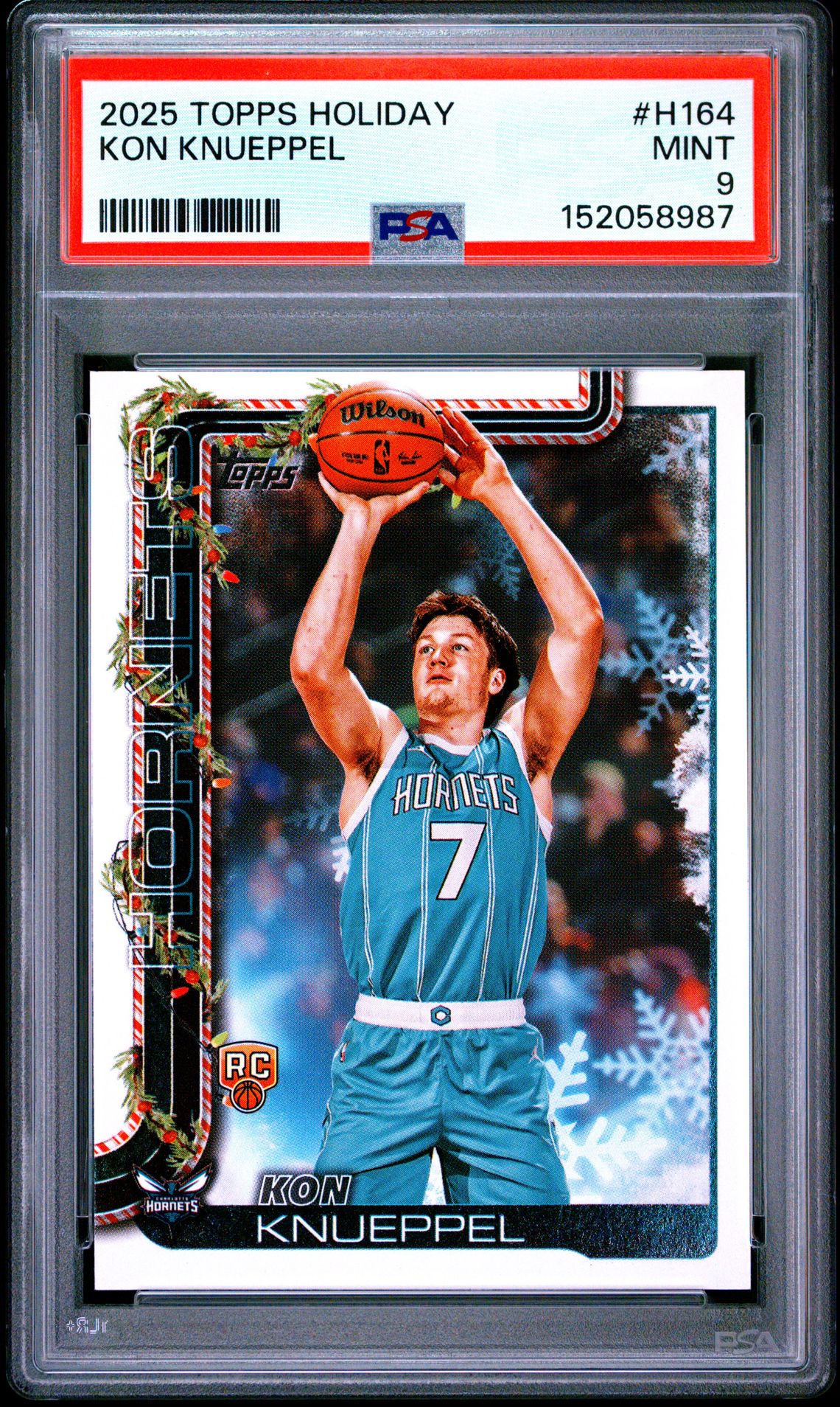 2025 Topps Holiday Kon Knueppel #H164 Mint 9 front