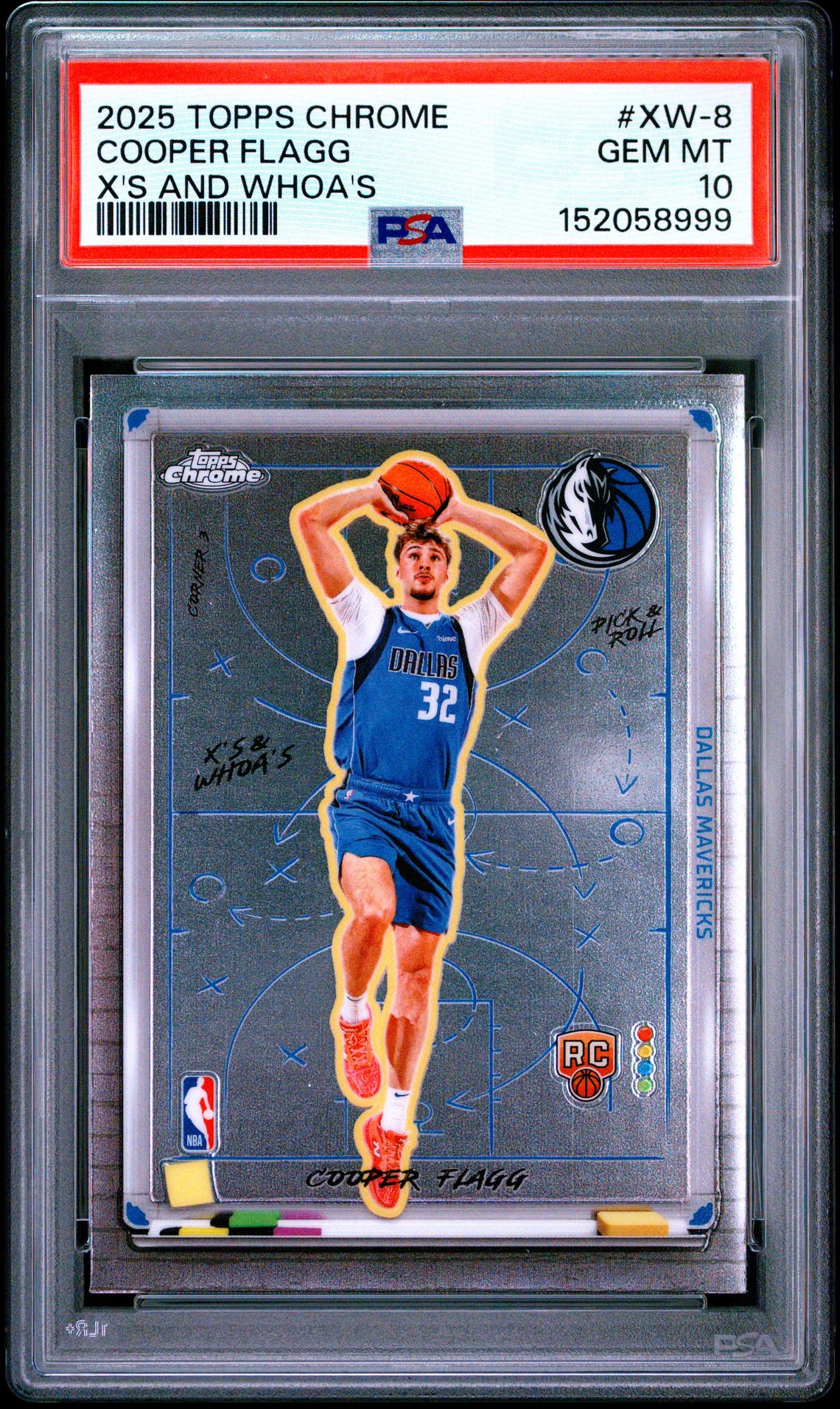 2025 Topps Chrome X's And Whoa's Cooper Flagg #Xw-8 Gem Mt 10 front