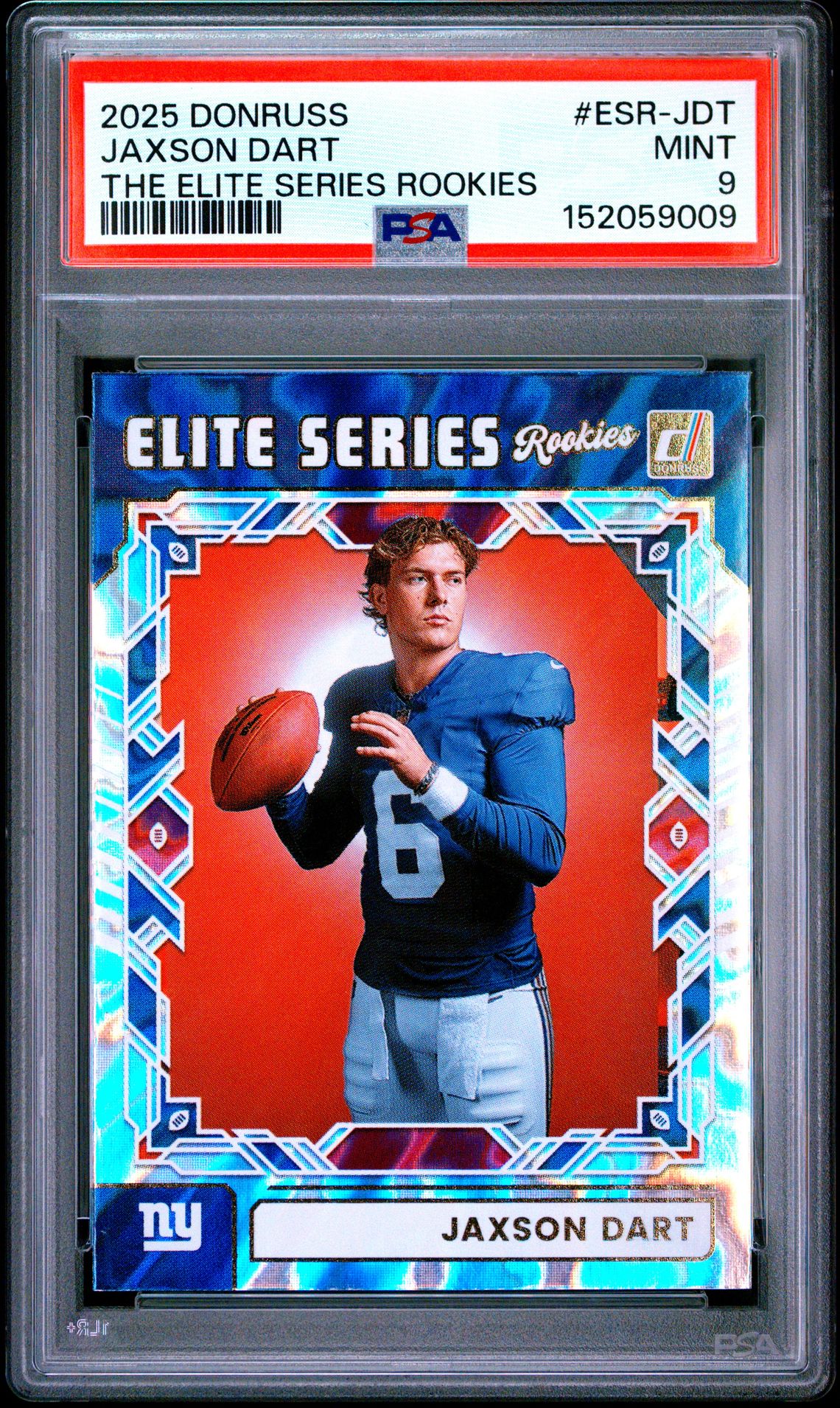 2025 Panini Donruss The Elite Series Rookies Jaxson Dart #Esr-Jdt Mint 9 front