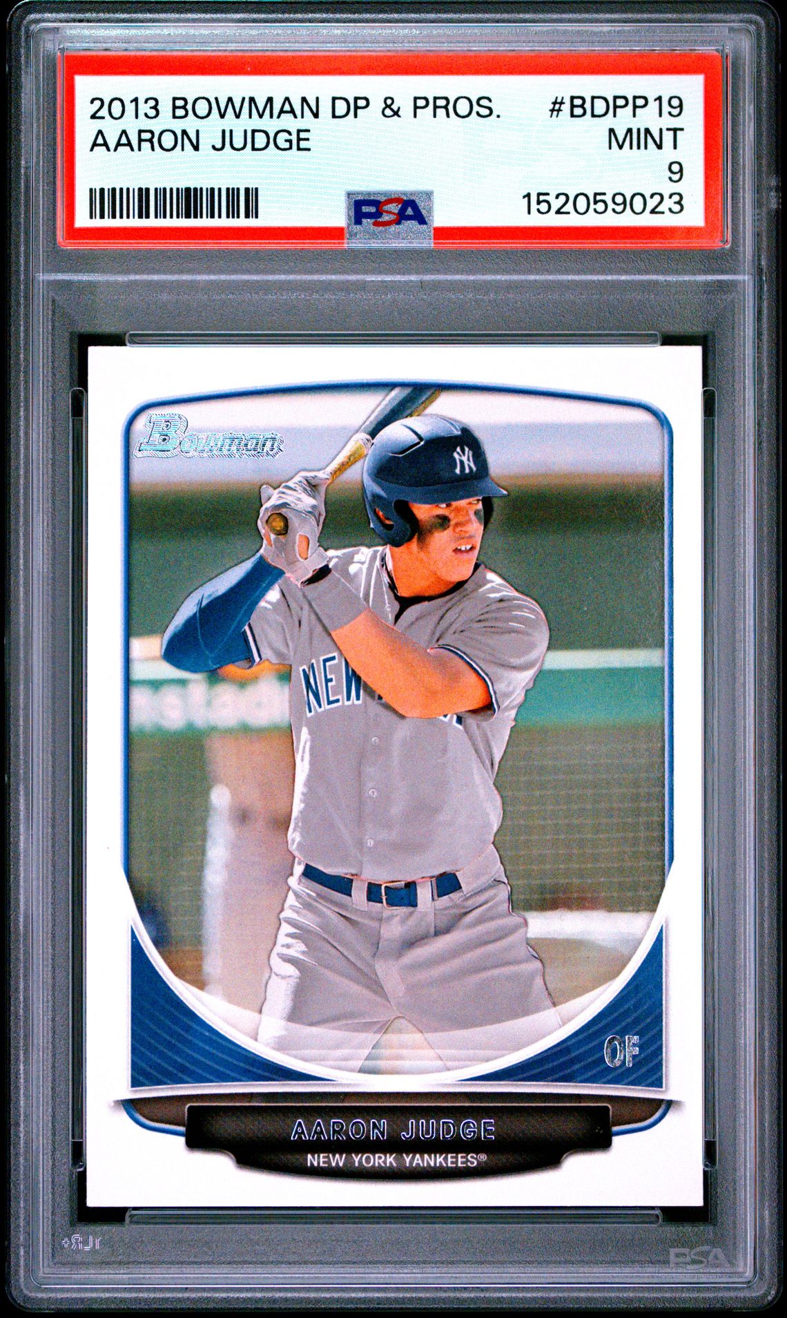 2013 Bowman Draft Picks & Prospects Aaron Judge #Bdpp19 Mint 9 front