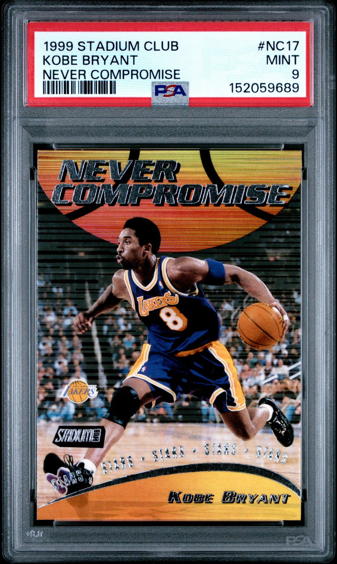 1999 Stadium Club Never Compromise Kobe Bryant #Nc17 (Never Compromise) Mint 9 front