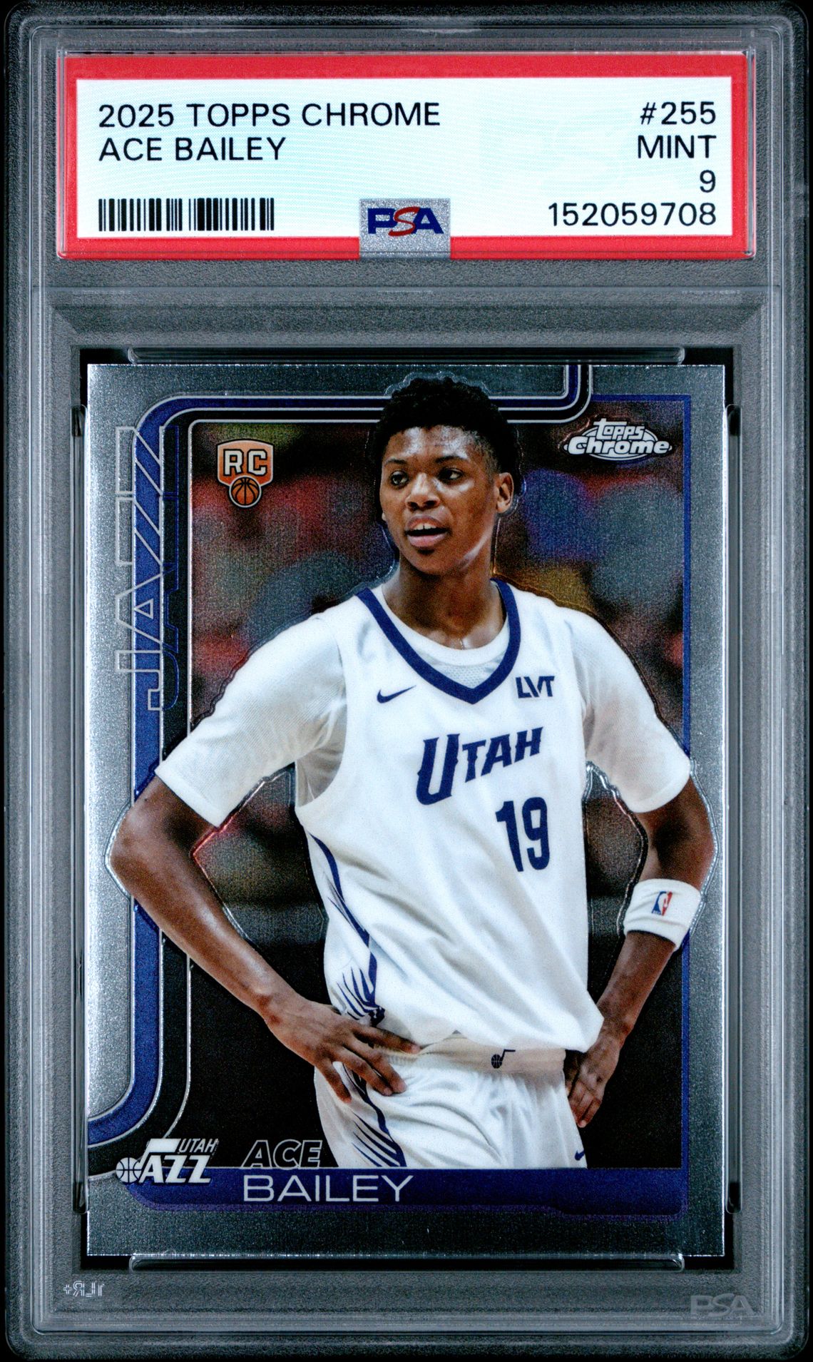 2025 Topps Chrome Ace Bailey #255 Mint 9 front