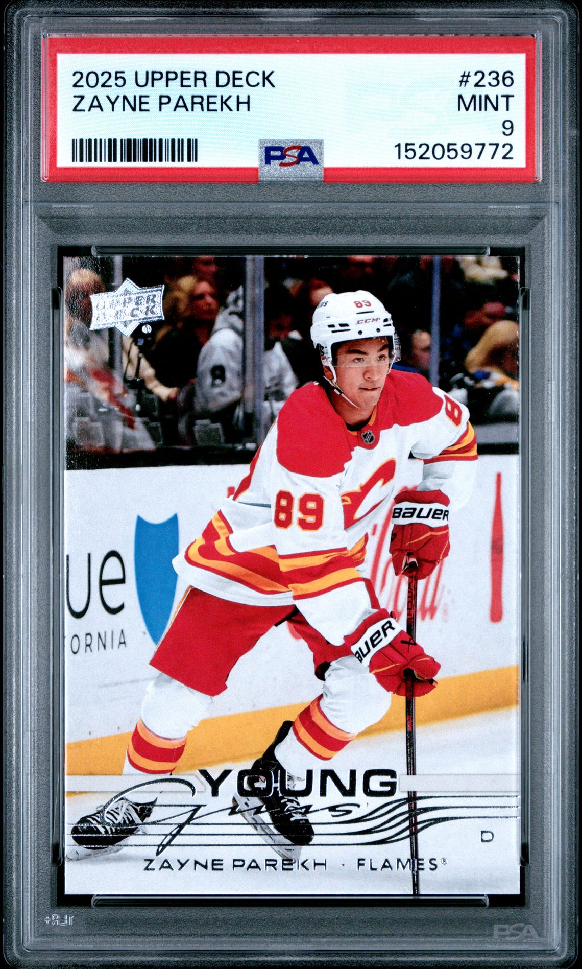 2025 Upper Deck Zayne Parekh #236 Mint 9 front