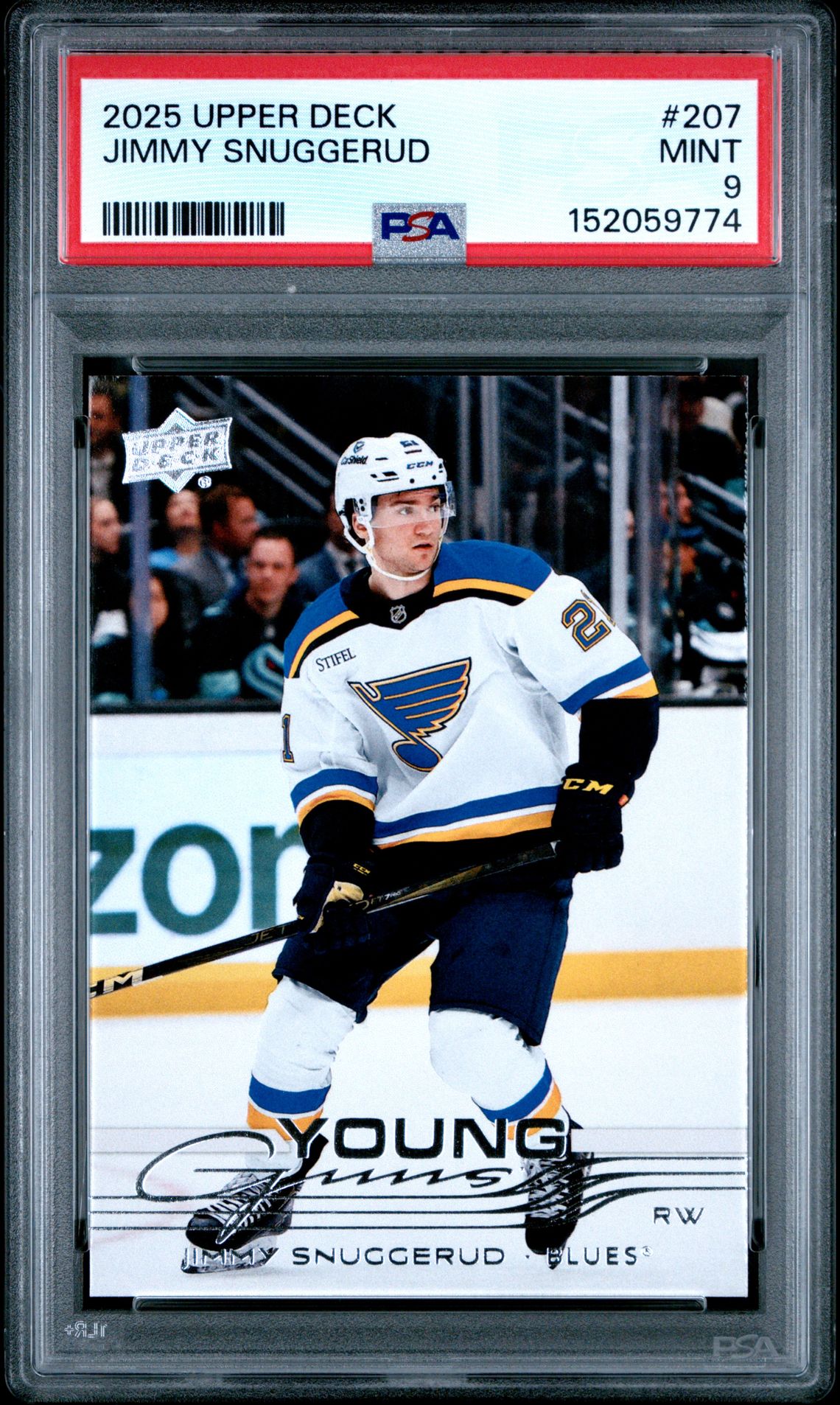 2025 Upper Deck Jimmy Snuggerud #207 Mint 9 front