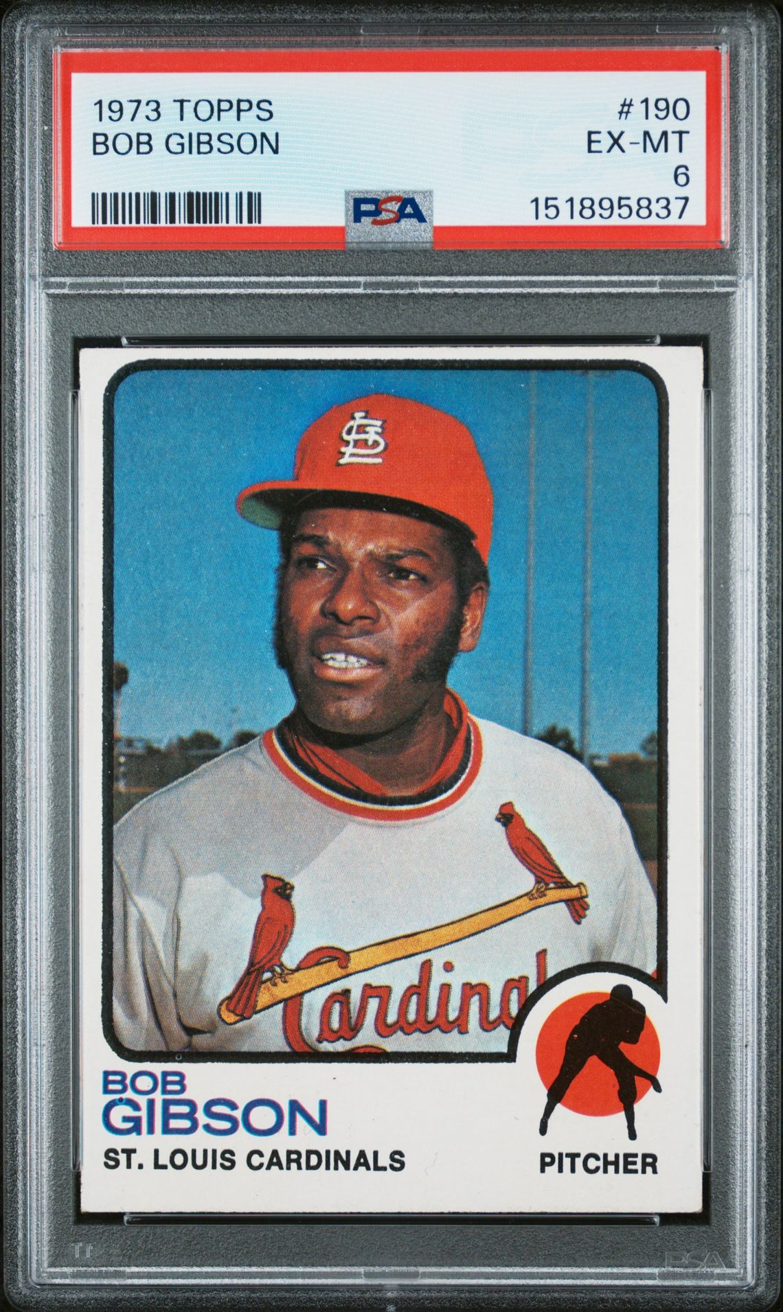 1973 Topps Bob Gibson #190 Ex-Mt 6 front