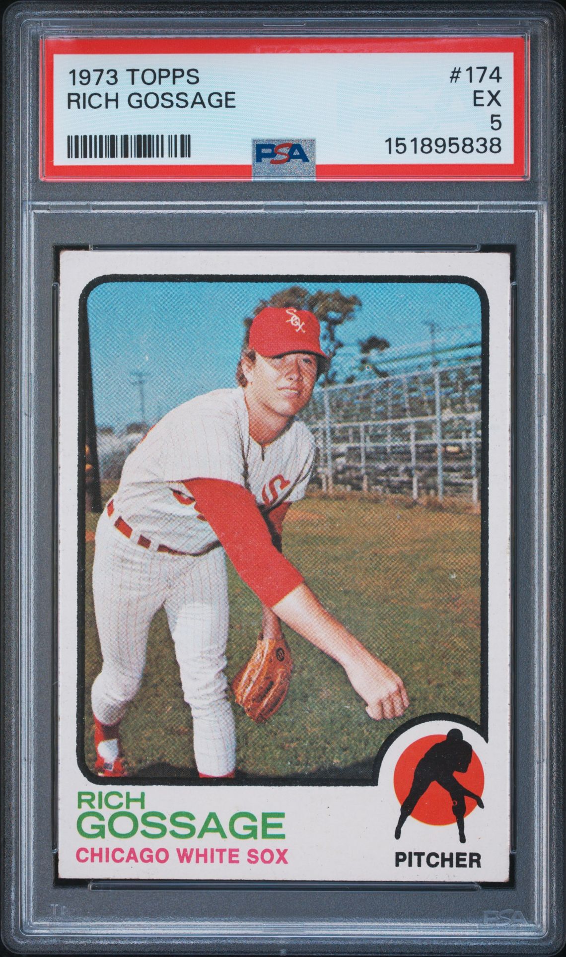 1973 Topps Rich Gossage #174 Ex 5 front