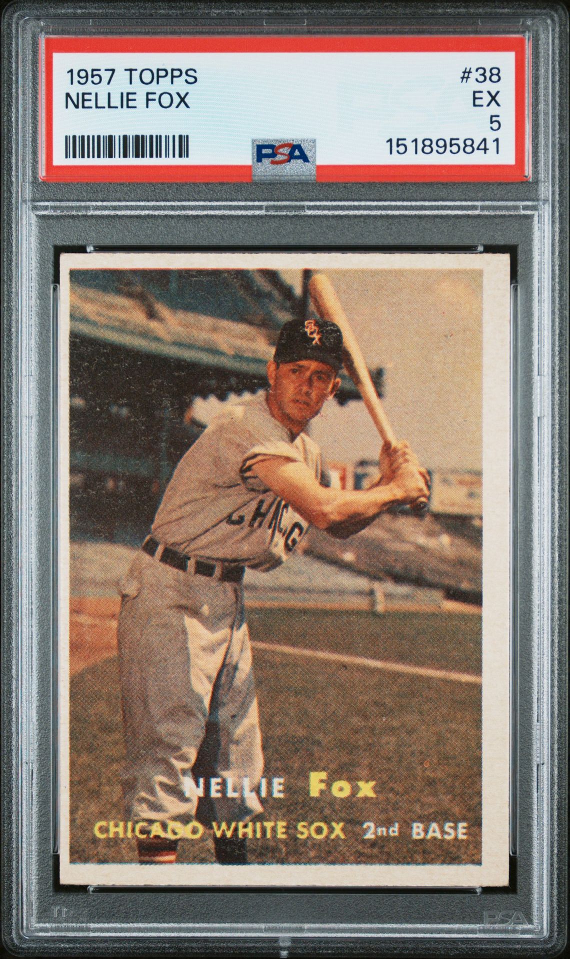 1957 Topps Nellie Fox #38 Ex 5 front