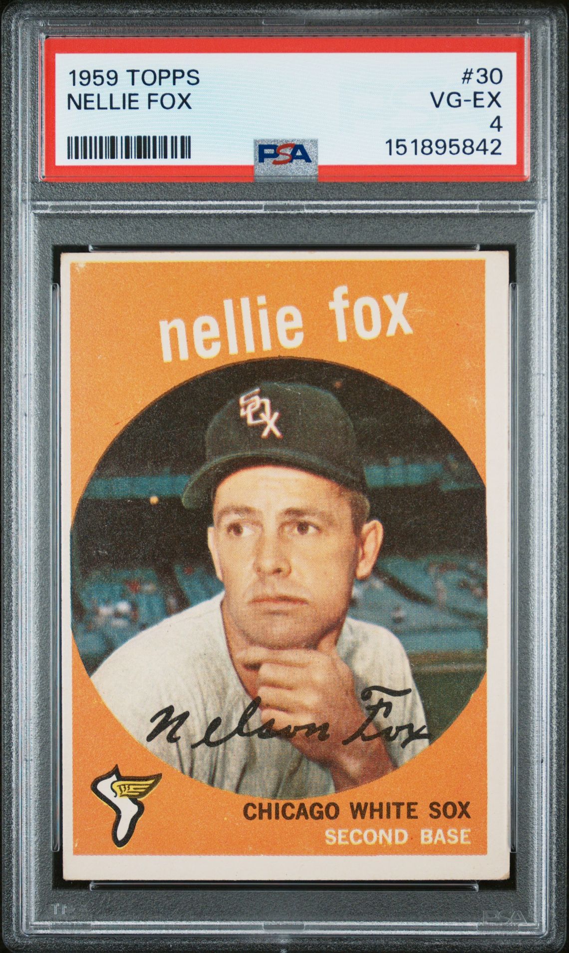 1959 Topps Nellie Fox #30 Vg-Ex 4 front