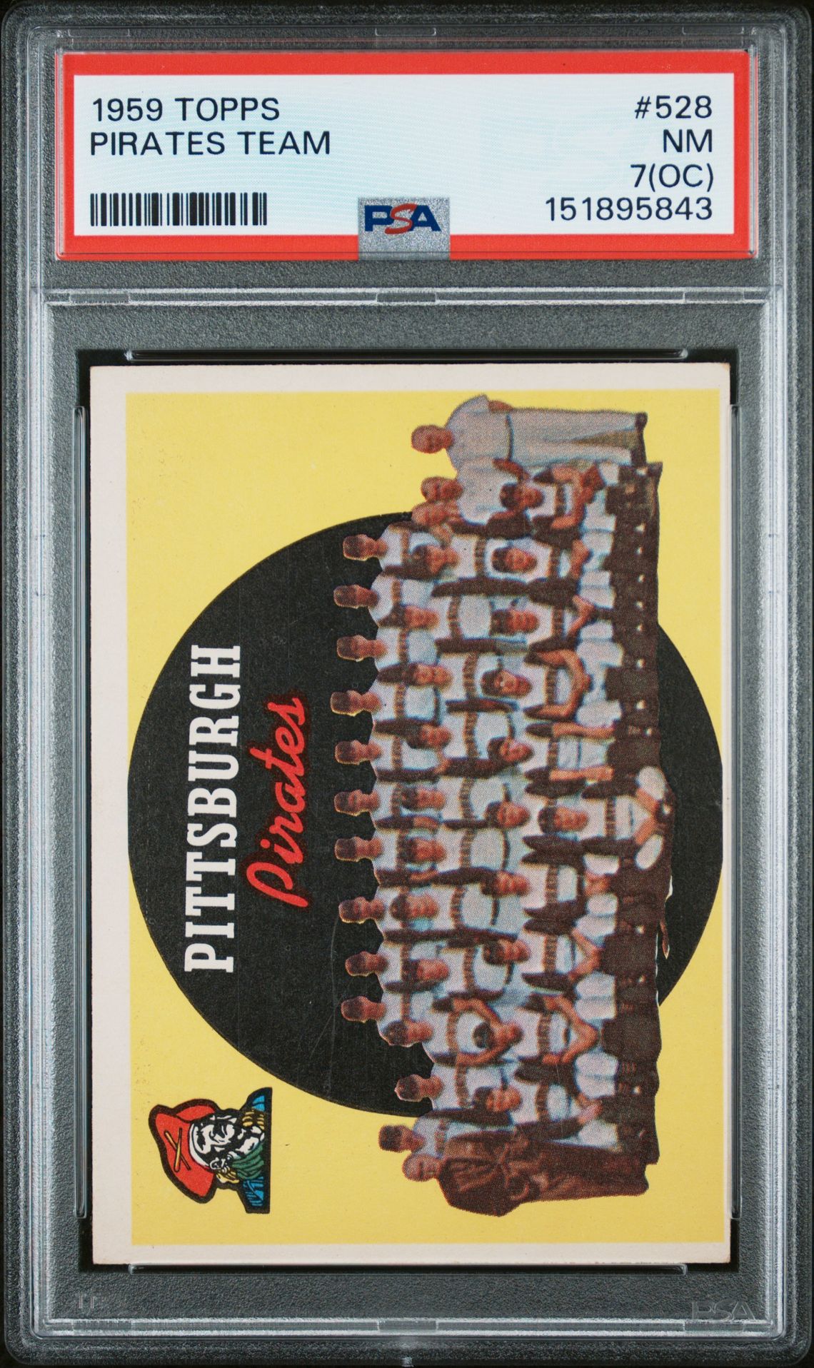 1959 Topps Pirates Team #528 Nm 7 (Oc) front