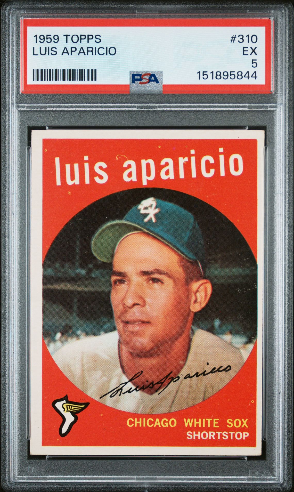 1959 Topps Luis Aparicio #310 Ex 5 front