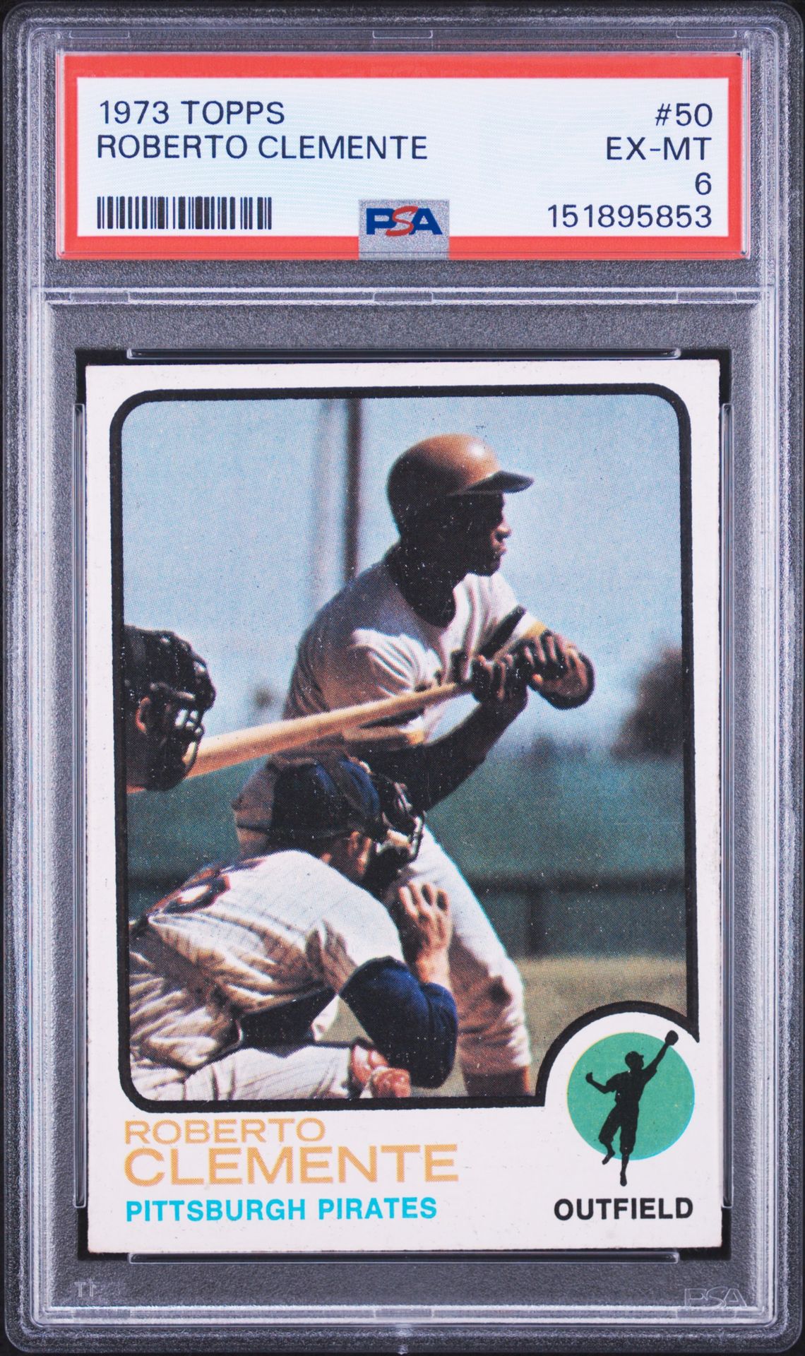 1973 Topps Roberto Clemente #50 Ex-Mt 6 front