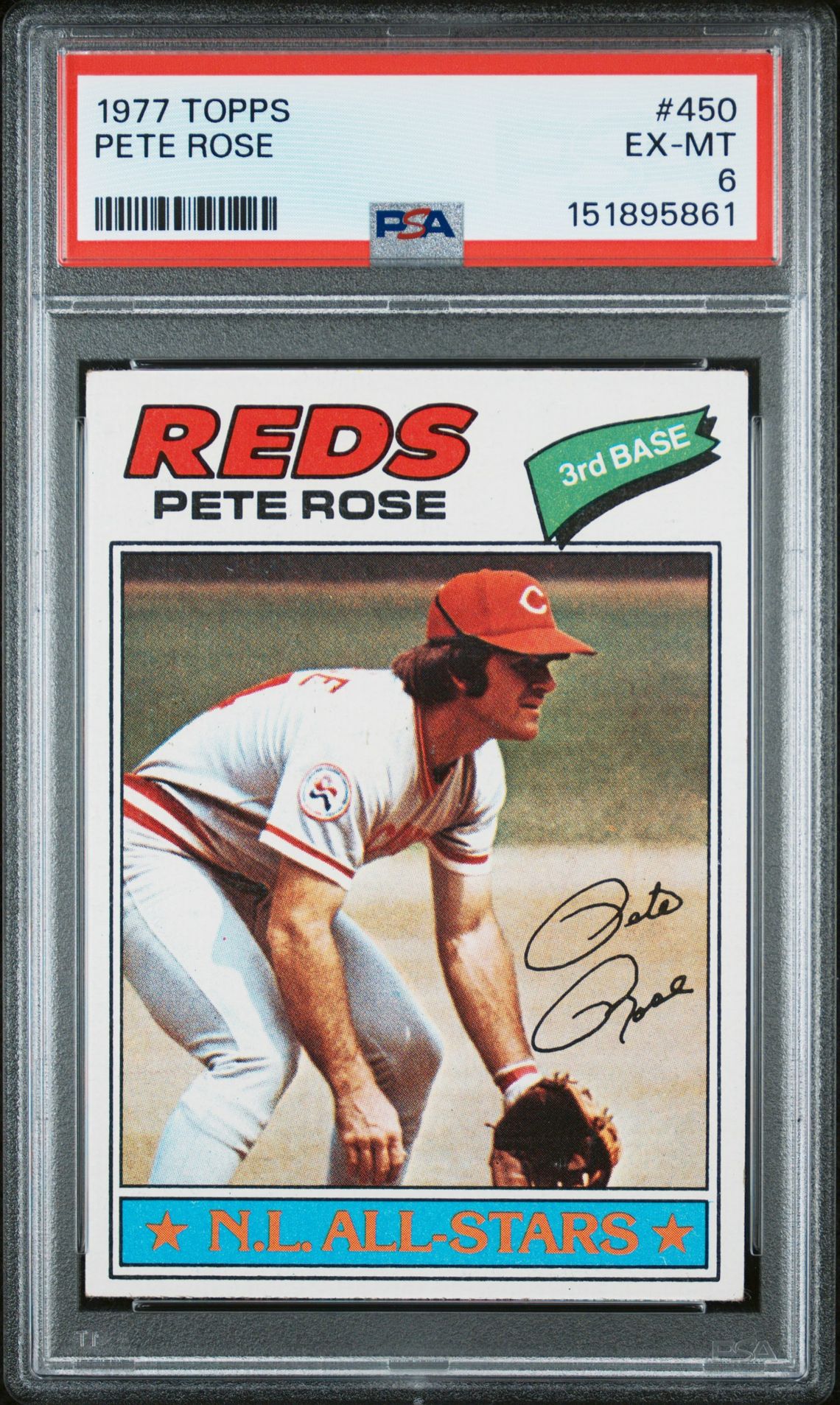 1977 Topps Pete Rose #450 Ex-Mt 6 front
