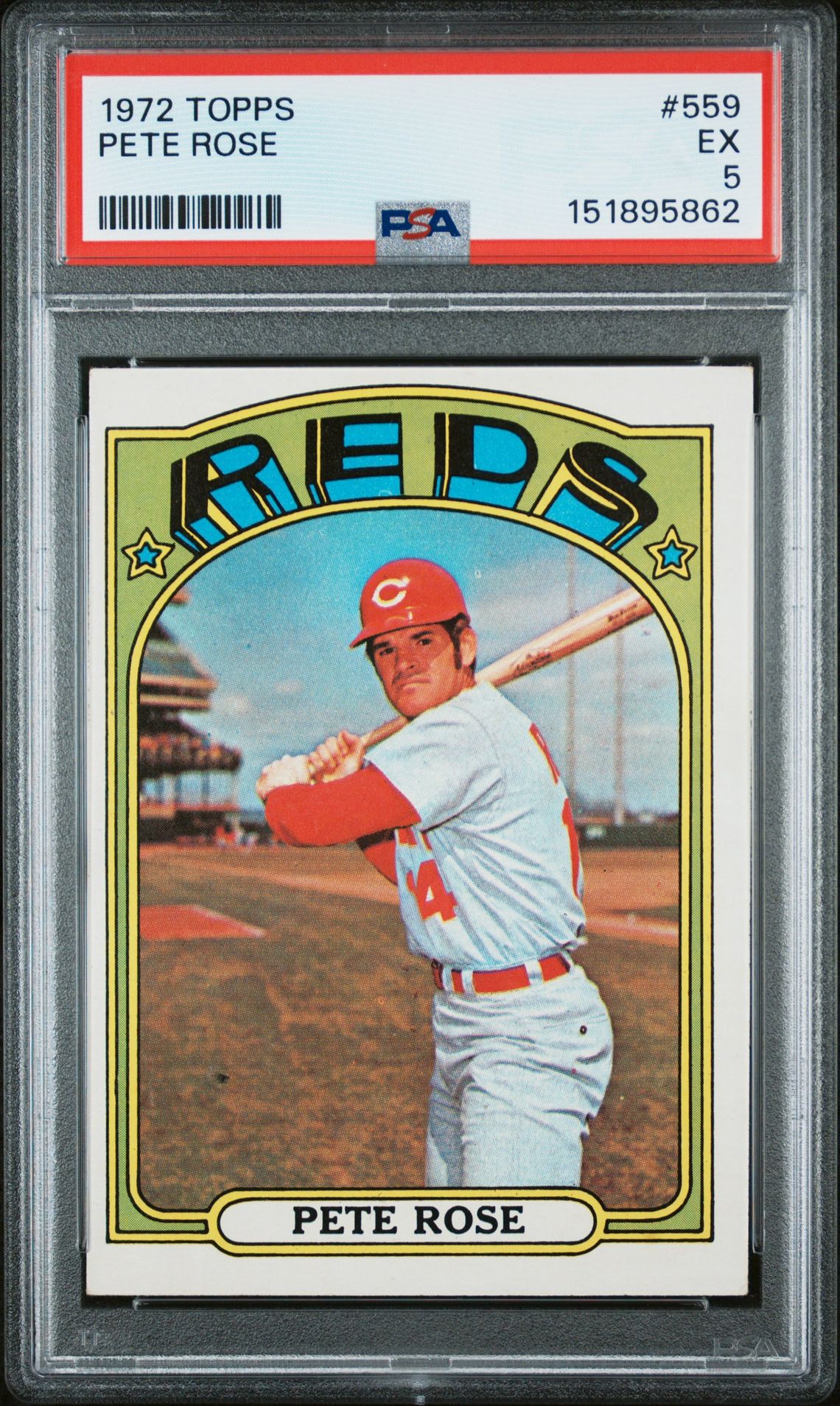 1972 Topps Pete Rose #559 Ex 5 front