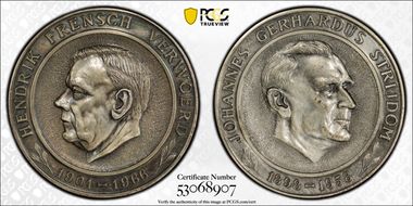 1966 Medal Laidlaw-0085 Ag Verwoerd & Strijdom MS64