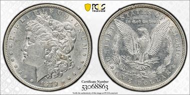 1879-O $1 AU50