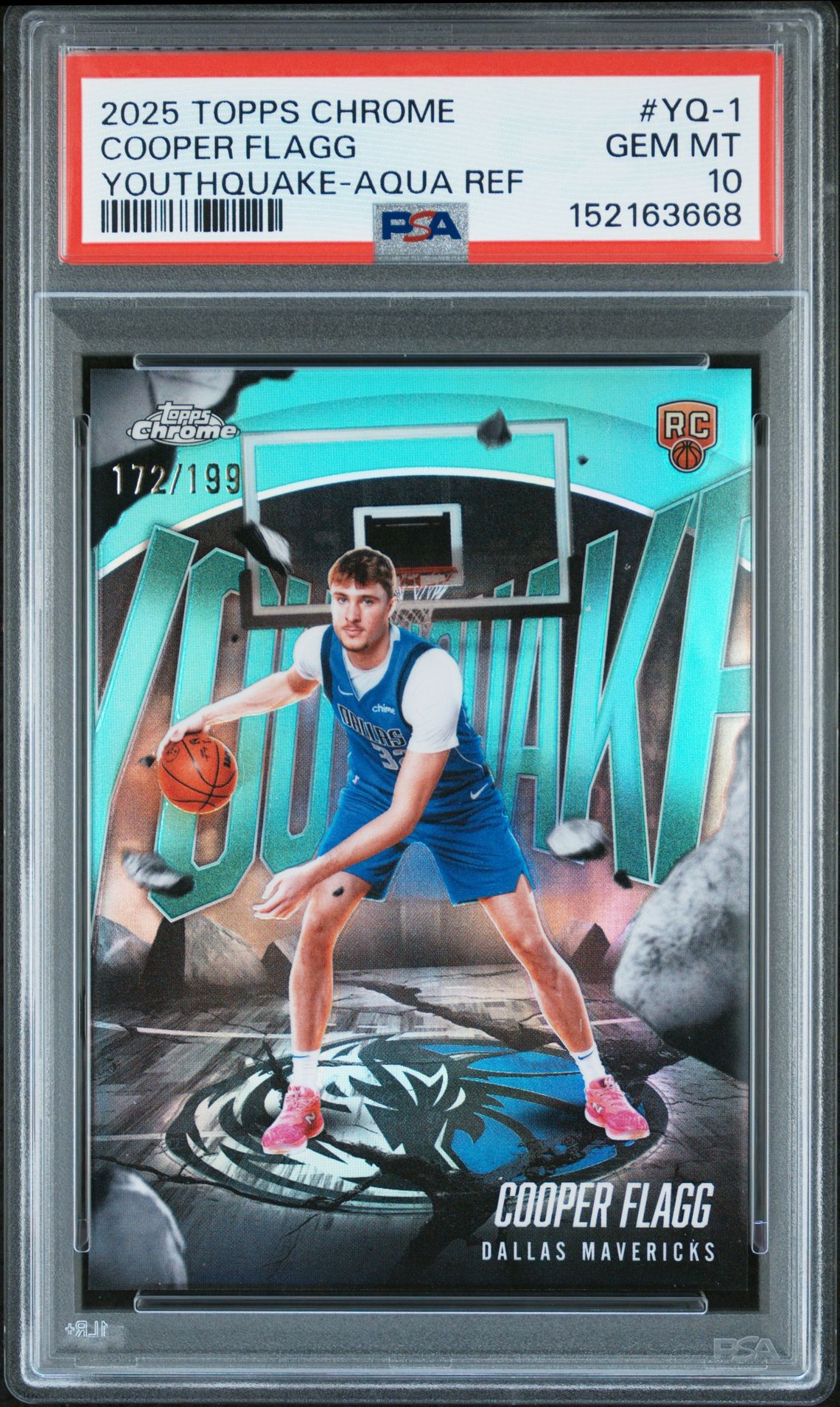 2025 Topps Topps Chrome AQUA REF #YQ-1 Cooper Flagg front