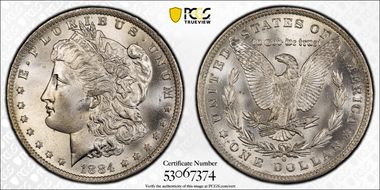 1884-O $1 MS67