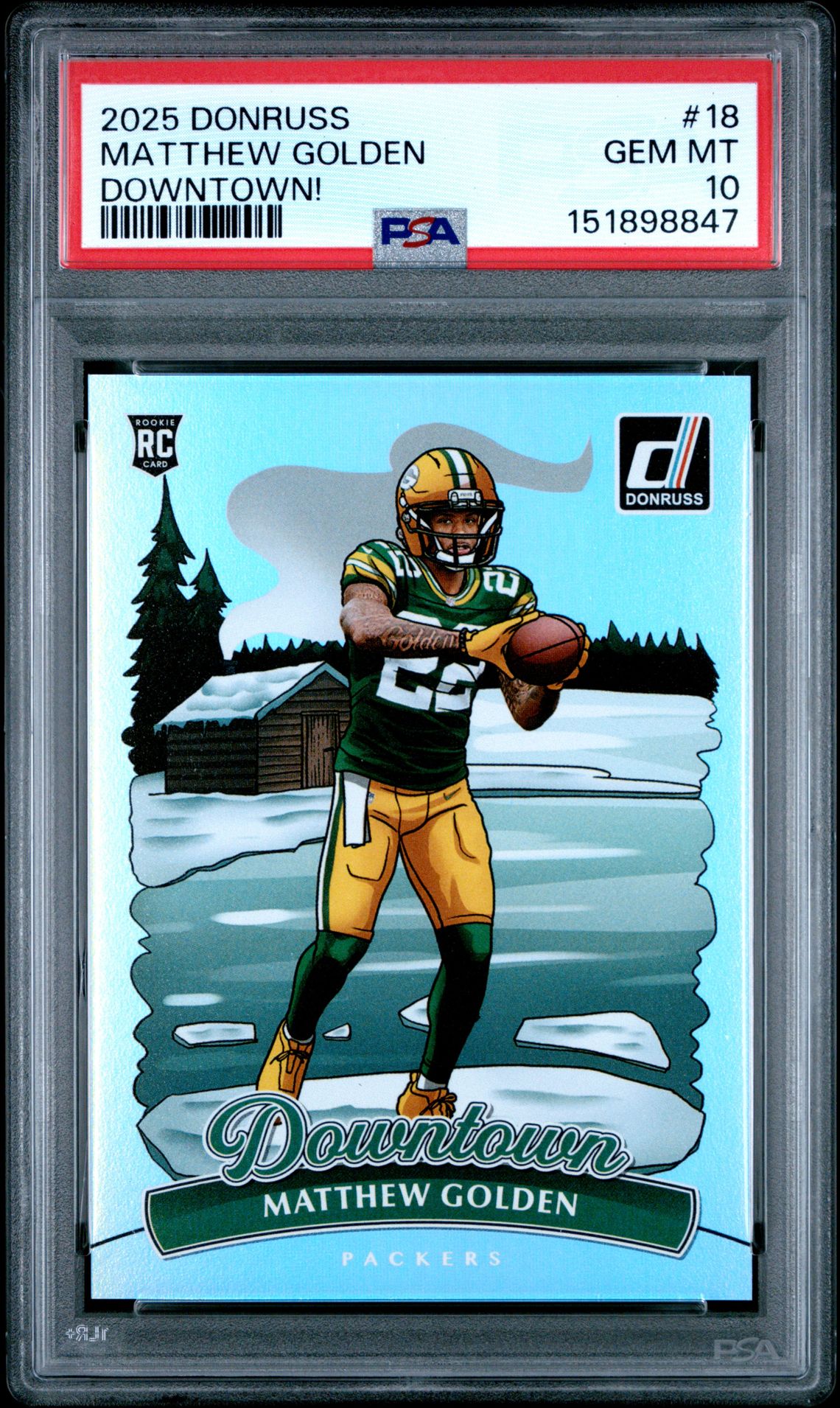 2025 Panini PANINI DONRUSS DOWNTOWN #18 Matthew Golden front