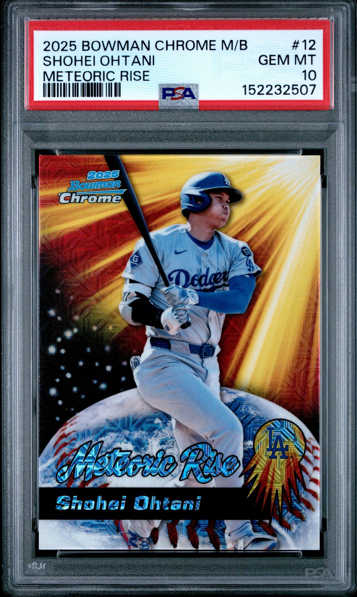 2025 Bowman BOWMAN CHROME MEGA BOX METEORIC RISE Mojo #12 Shohei Ohtani front
