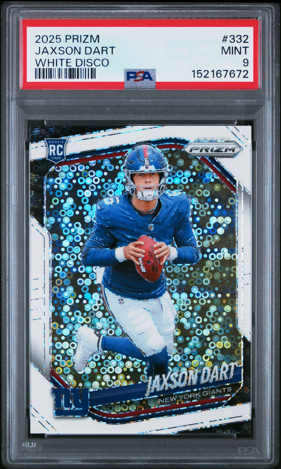2025 Panini PANINI PRIZM Blue Ice #332 Jaxson Dart front