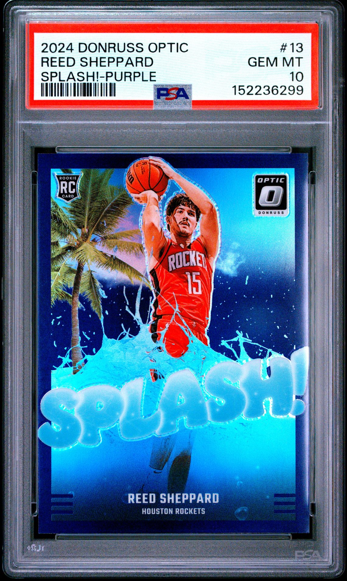 2024 Panini PANINI DONRUSS OPTIC SPLASH! PURPLE #13 Reed Sheppard front