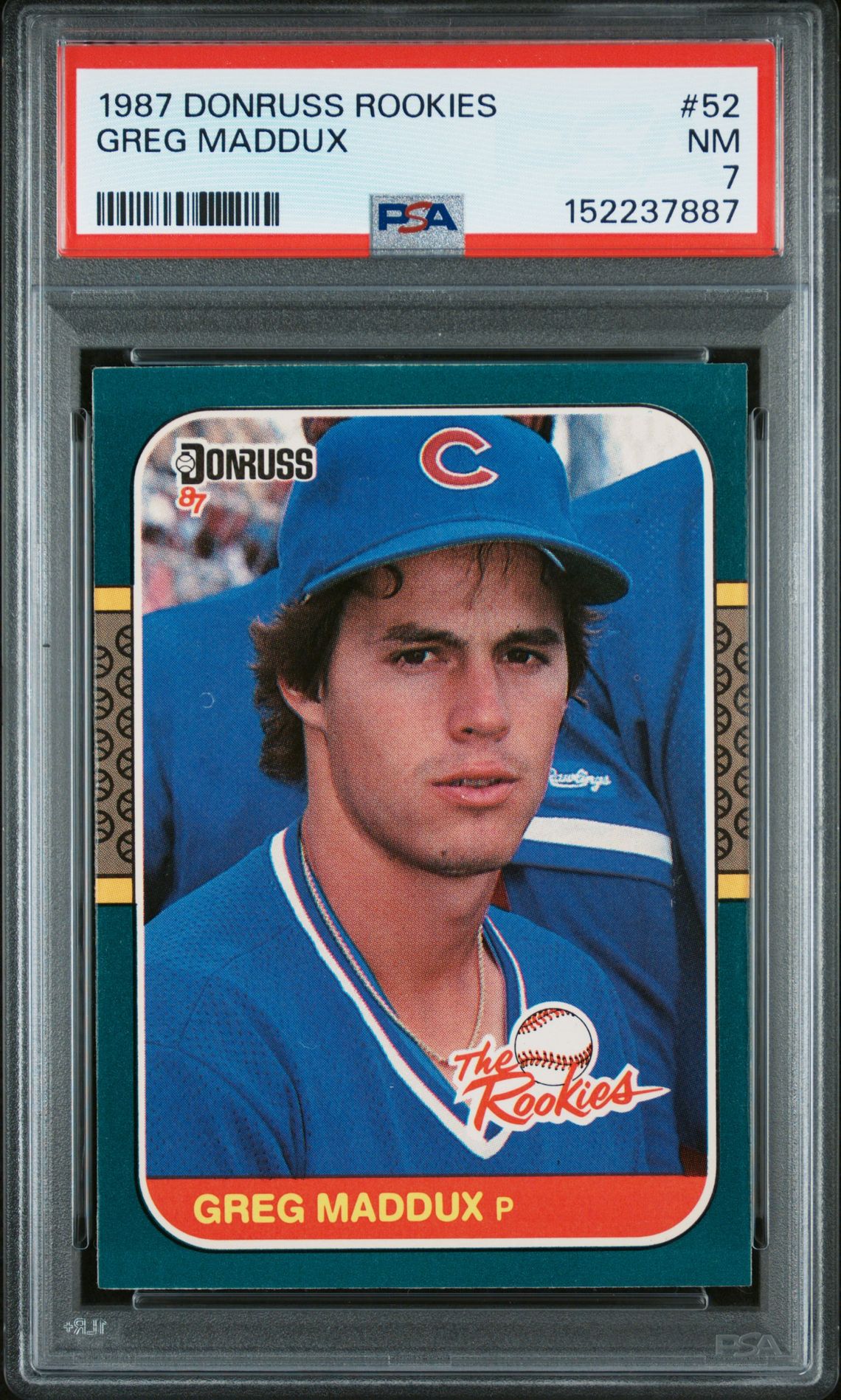 1987 Panini DONRUSS ROOKIES #52 Greg Maddux front