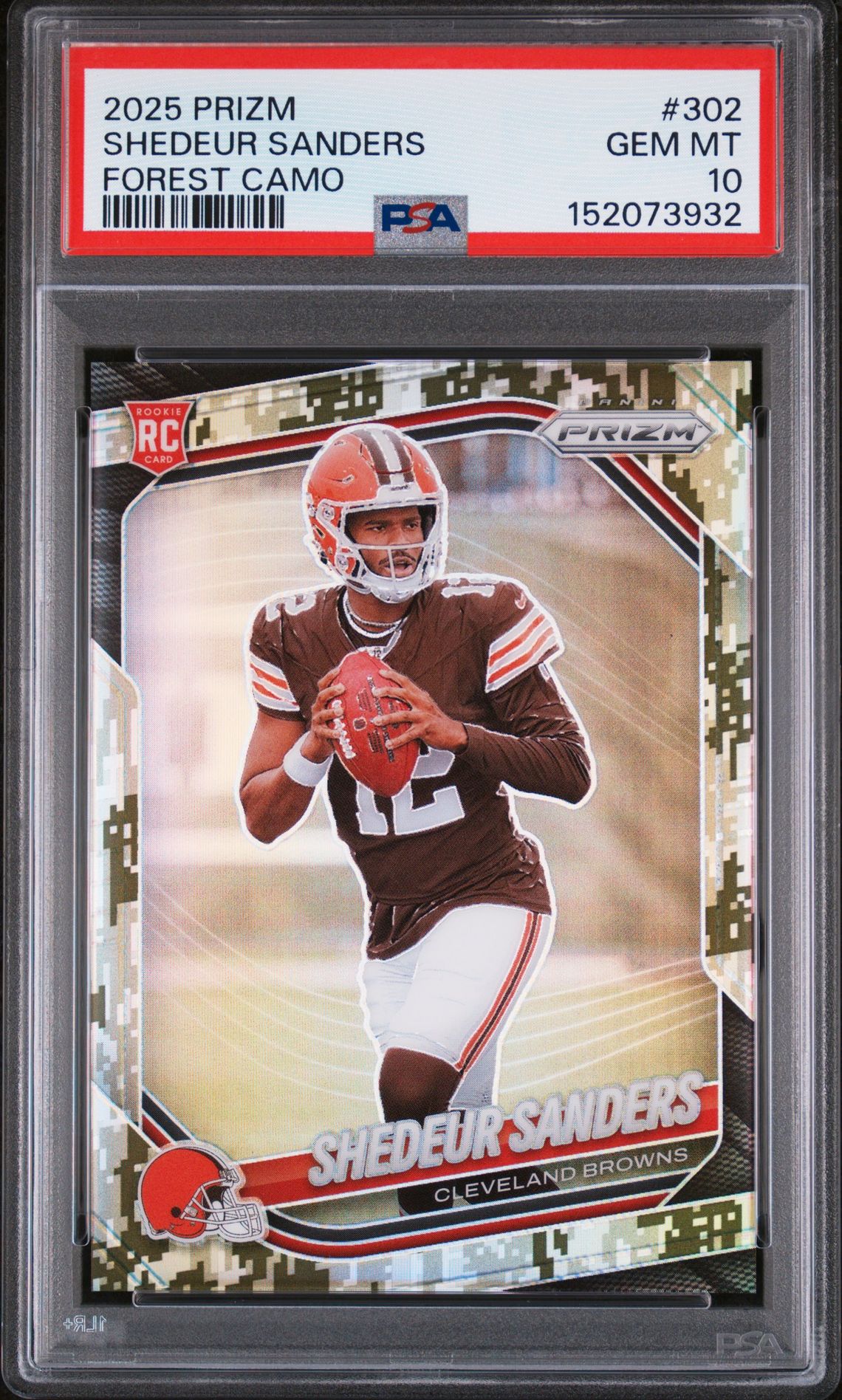 2025 Panini PANINI PRIZM ORANGE ICE #302 Shedeur Sanders front