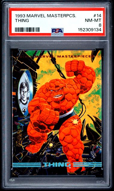 1993 Marvel Marvel Masterpieces #14 Thing front
