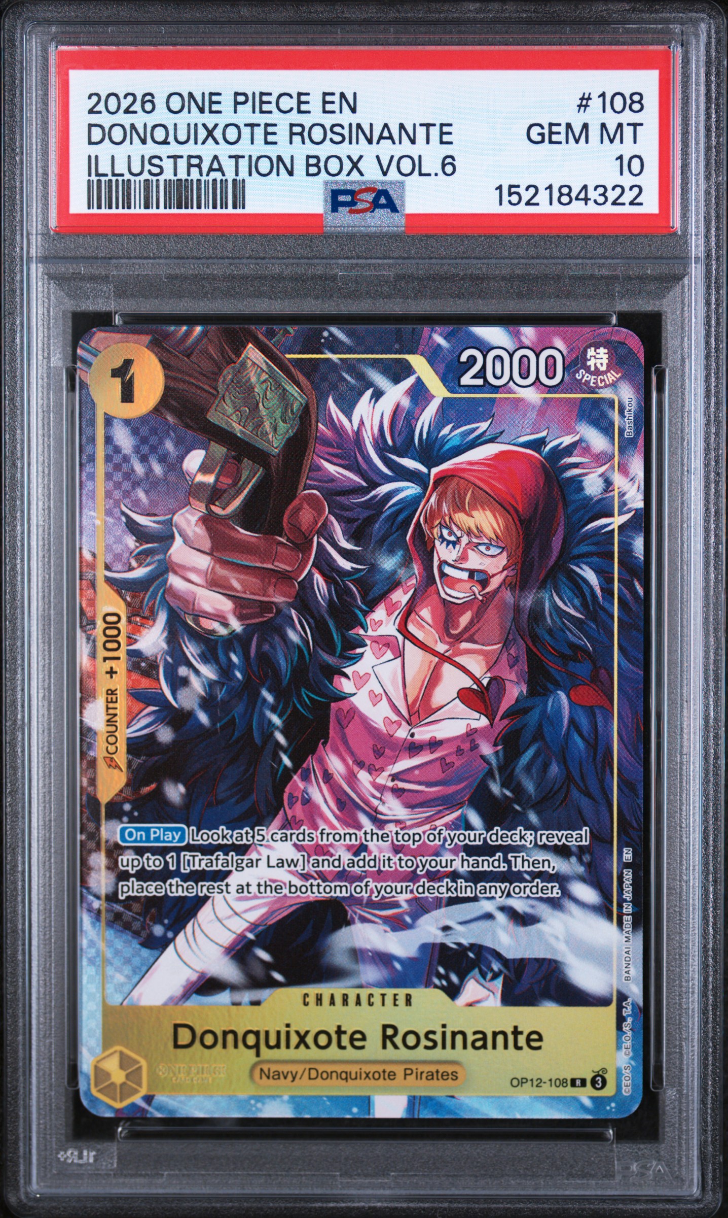 2026 #108 Donquixote Rosinante PSA 10 One Piece Promos