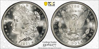 1891-S $1 MS65+