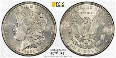 1901 $1 MS62