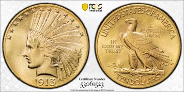 1913 $10 MS62