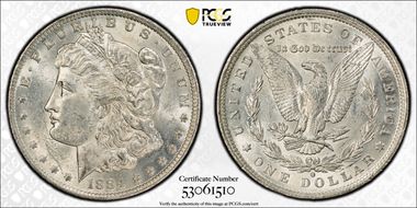 1884-O $1 MS60